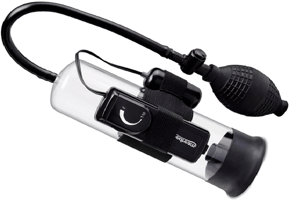 Vakuumsūknis ar vibratoru, lai palielinātu dzimumlocekļa izmēru un baudu